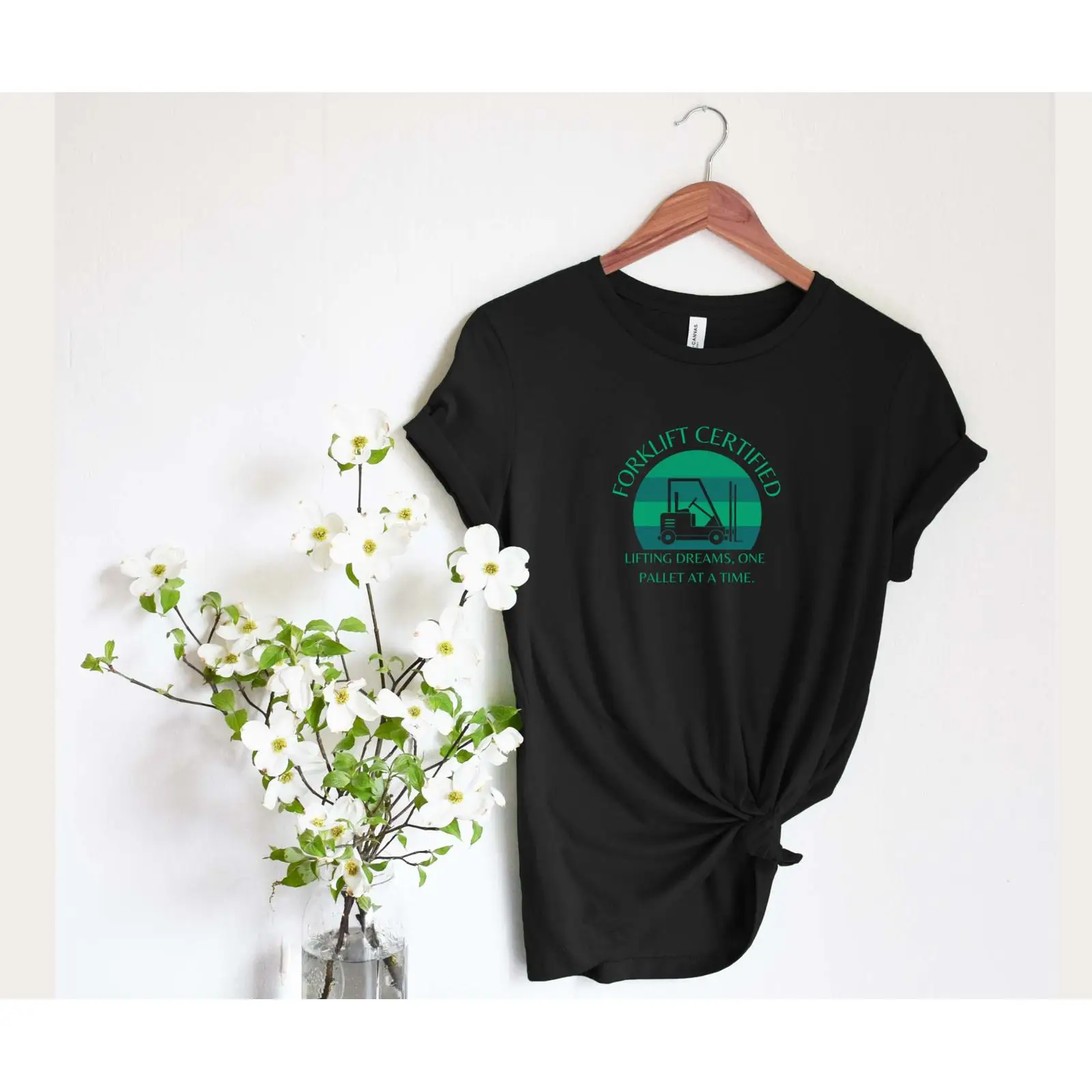 Heavy Equipment Washing - フォークリフト認定者向け面白いTシャツ、奇妙に特定化された重機ミーム、倉庫作業員向け、ヴィンテージ風、ウォッシュ加工、快適な着心地