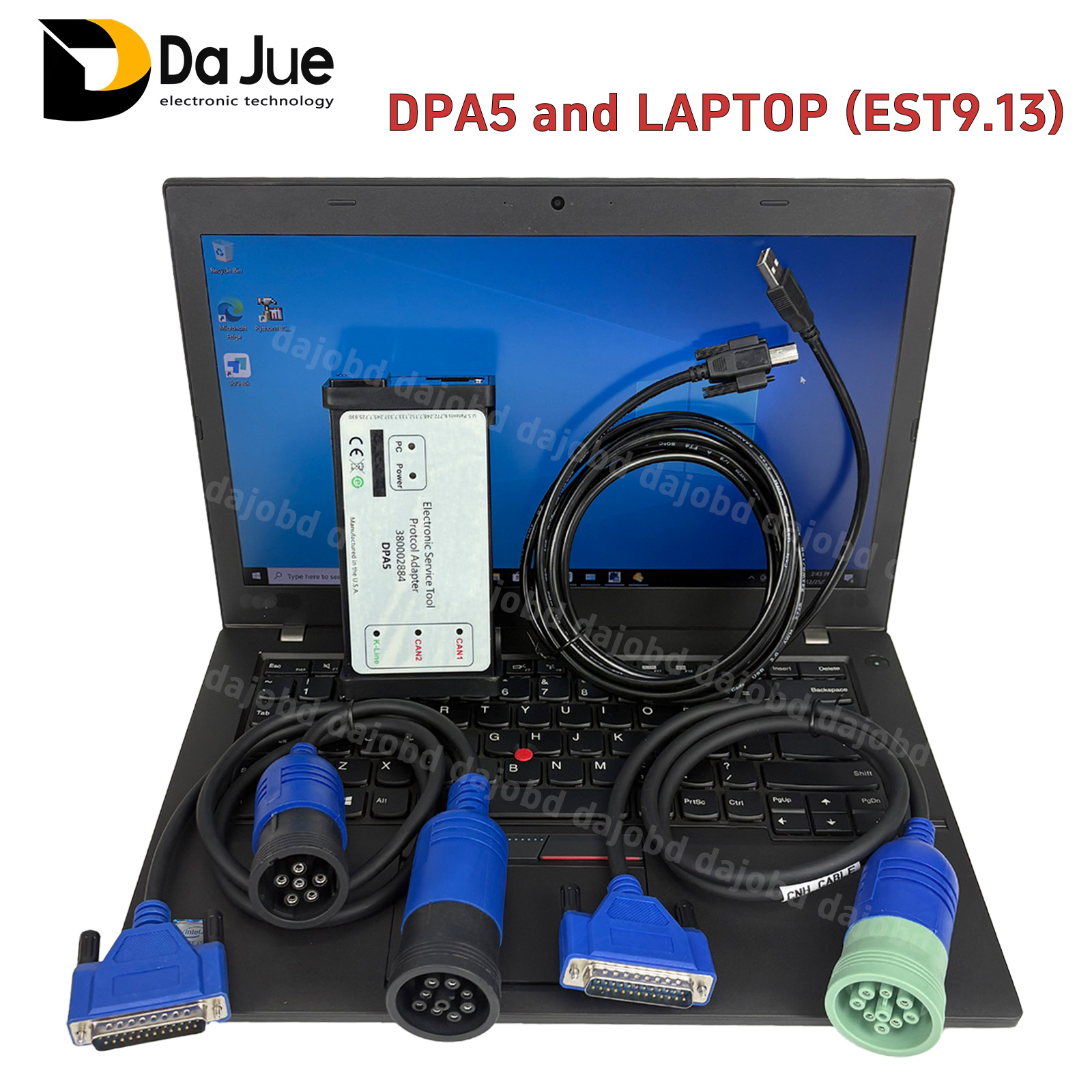 Heavy Equipment Software - DPA5は、高性能なトラック診断ツールで、コンピューターとソフトウェアest9.15が搭載されており、トレーラー、ホイールローダー、油圧ショベルなどに適しています。