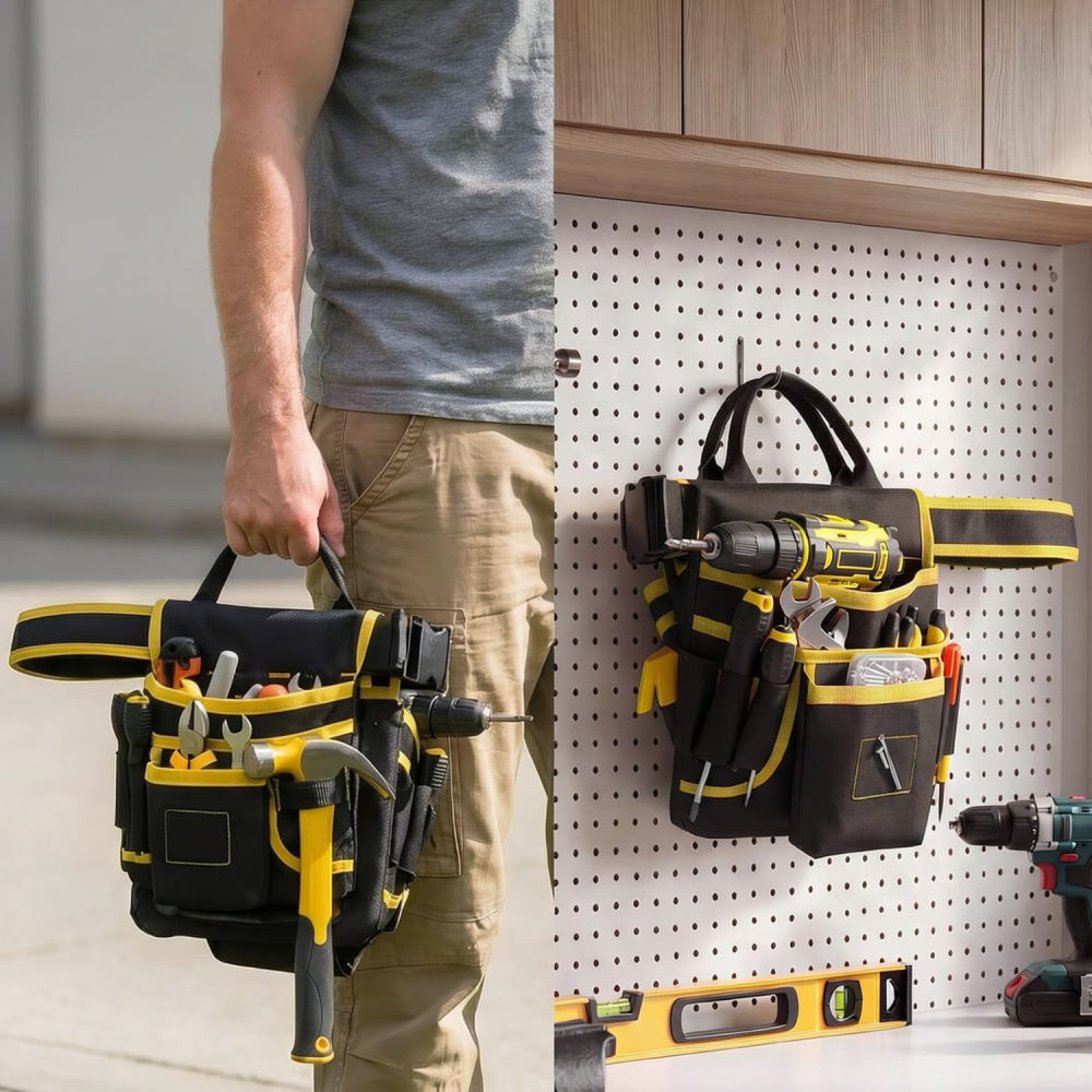多機能ツール用ウエストポーチ、丈夫なオックスフォード生地製、 - Heavy Equipment Electrician のレビューと価格