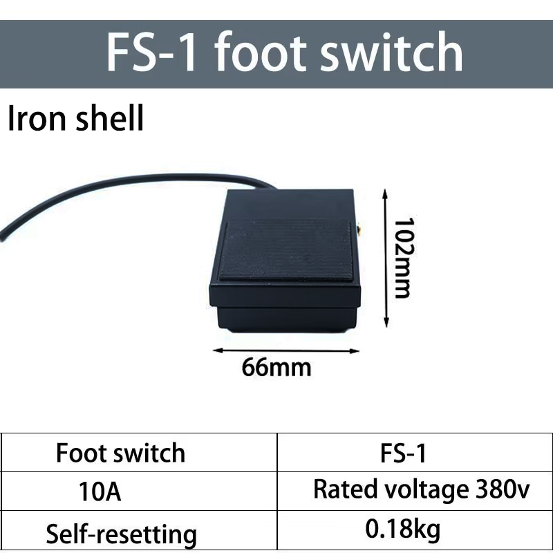 フットペダルスイッチ TFS-1、ヘビーデューティー 10A - Heavy Equipment Grinder のレビューと価格